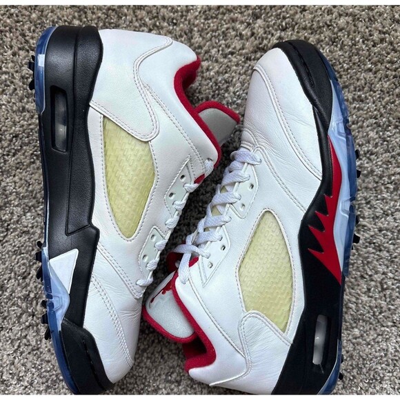 Nike Air Jordan 5 Low Fire Red Golf Size 7 Men's (Size 8.5 Women's) - Picture 7 of 7